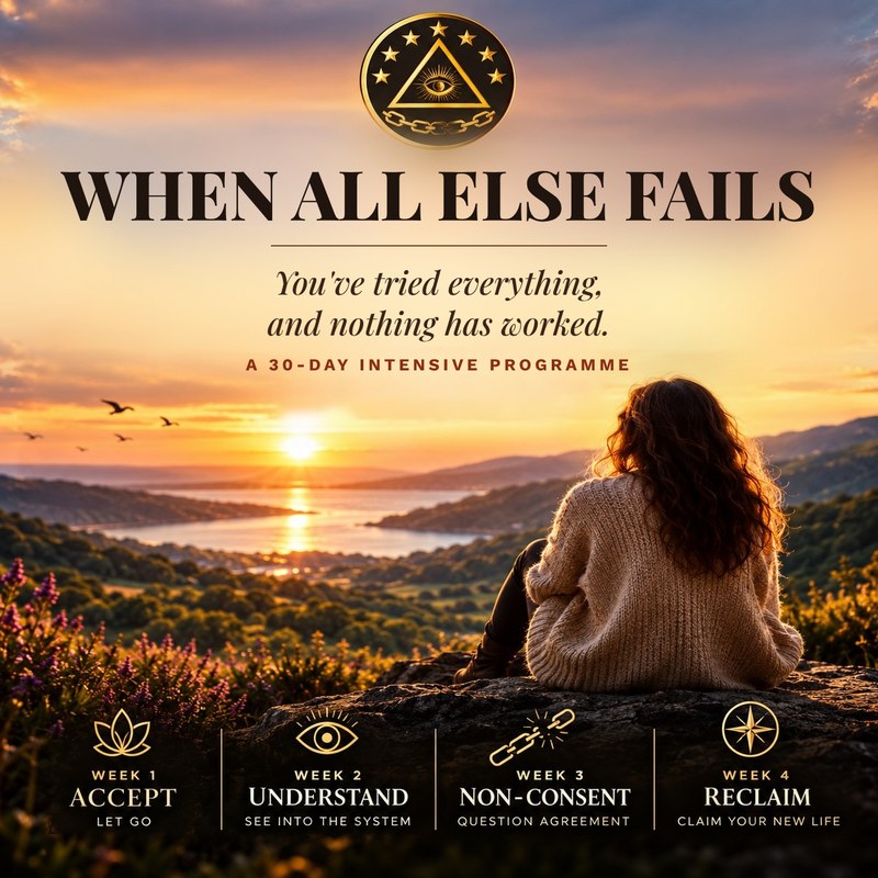 When All Else Fails, the 30-day programme